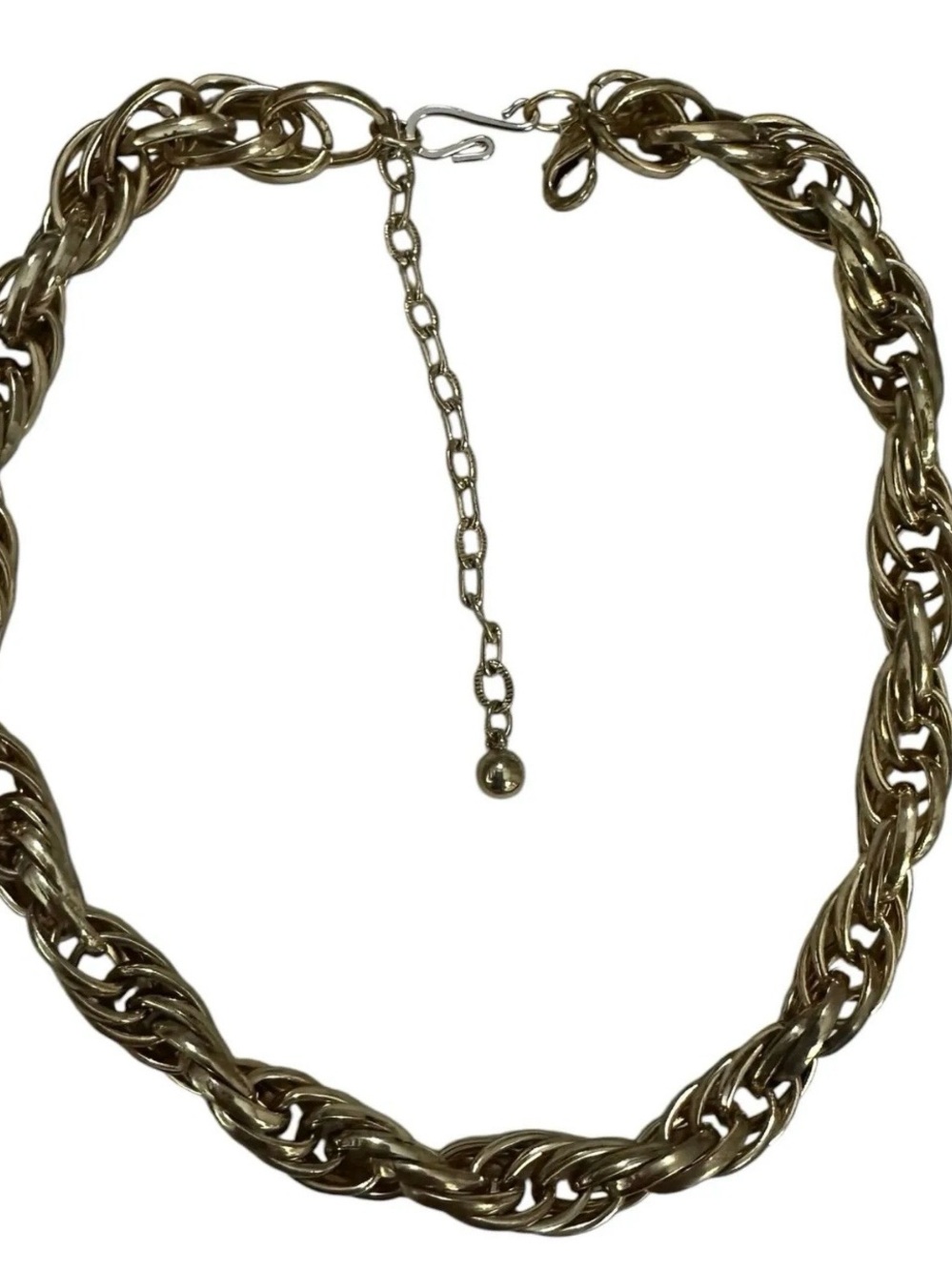 GEORGE VTG Gold Twisted Chain Necklace